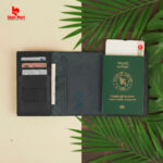 Taylor NoirCroc – Black Premium grain-Texture Passport Cover - Image 2