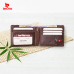 Chocolate Reed Bifold Classic Wallet– Compact Style for Men - Image 2