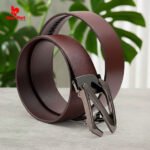 BGL1 Men’s Genuine Leather Belt with Automatic Z Buckle - Image 2
