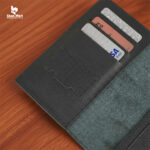 Taylor NoirCroc – Black Premium grain-Texture Passport Cover - Image 3