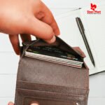 Chocolate Matt Mini Wallet – Compact Style for Men - Image 3